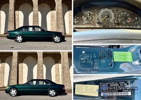 1996 Mercedes-Benz S 420 z USA, uszkodzony, nr VIN WDBGA43E2TA303224